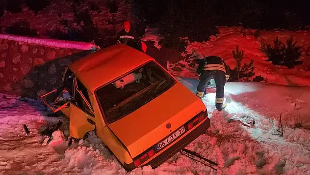 Konya'da önce köpeğe sonra duvara çarptı! 1 yaralı!
