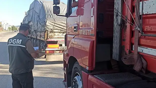 Konya'da orman emvallerini taşıyan araçlara yönelik denetimler