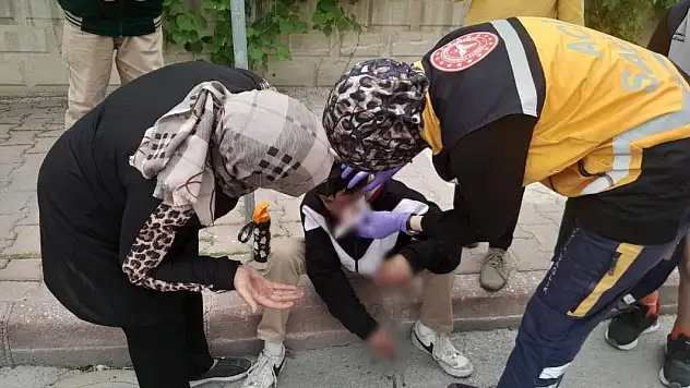 Konya'da ortaokul öğrencisi başına gelen taşla yaralandı