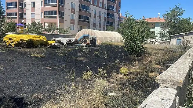 Konya'da ot yangını hasara yol açtı!