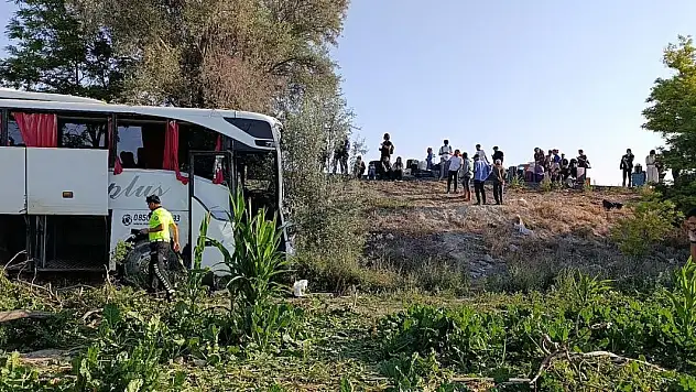 Konya'da otobüs şarampole yuvarlandı: 7 yaralı!