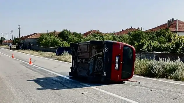 Konya'da otomobil devrildi: 4 yaralı