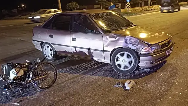 Konya'da otomobil ile motosiklet çarpıştı: 2 yaralı