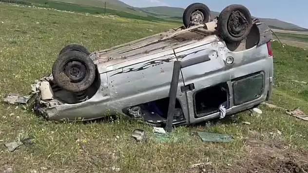 Konya'da otomobil takla attı: 2 yaralı
