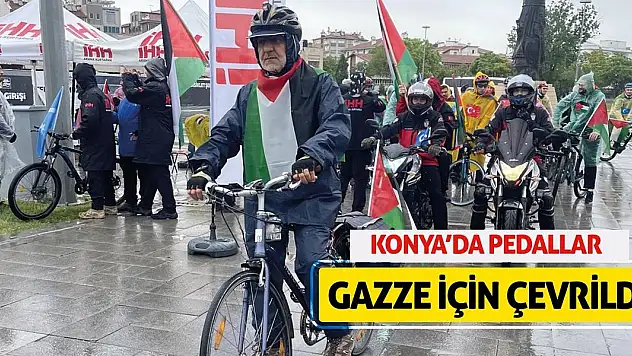 Konya'da Pedallar Gazze İçin Çevrildi!