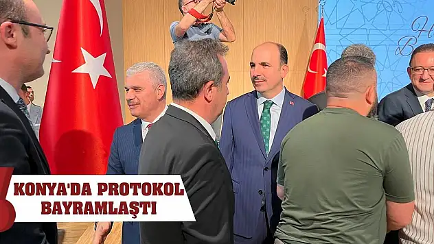Konya'da protokol bayramlaştı