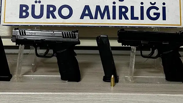 Konya'da ruhsatsız tabanca ve mermi ele geçirildi!