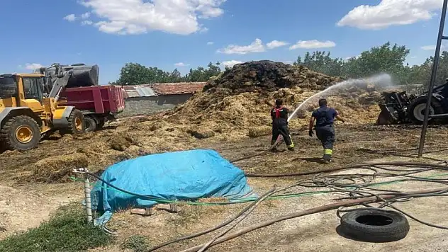 Konya'da saman balyaları yandı, tavuklar telef oldu