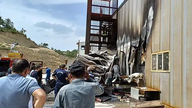 Konya'da silah fabrikasında korkutan yangın!
