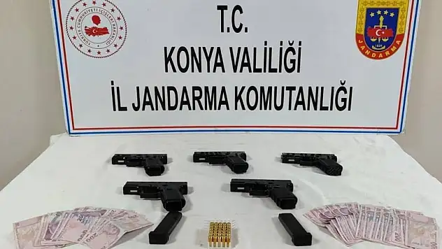 Konya'da silah kaçakçılarına operasyon