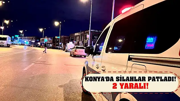 Konya'da silahlar patladı! 2 yaralı!