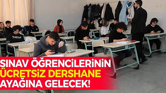 Konya'da Sınav Öğrencilerinin Ücretsiz Dershane Ayağına Gelecek!