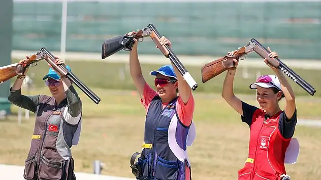 Konya'da skeet organizasyonunda 81 sporcu mücadele etti