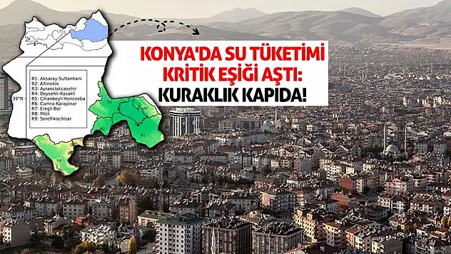 Konya'da Su Tüketimi Kritik Eşiği Aştı: Kuraklık Kapıda!