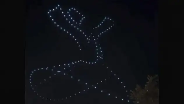 Konya'da sünnet düğününde drone gösterisi!