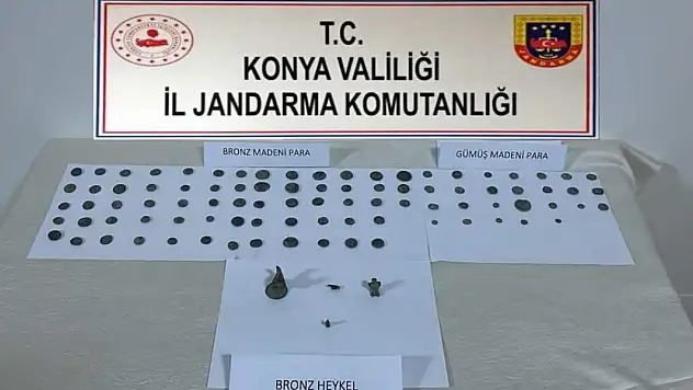Konya'da tarihi eser operasyonu!