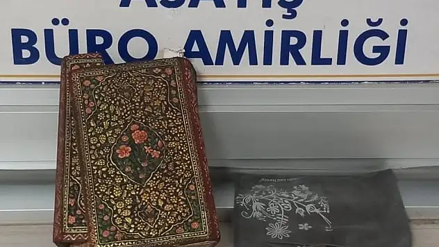 Konya'da tarihi Kur'an-ı Kerim ele geçirildi
