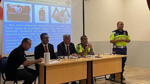 Konya'da taşımalı eğitim şoförleri bilgilendirildi
