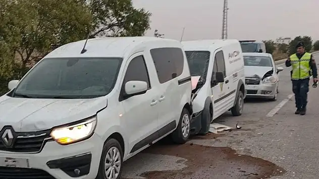 Konya'da toz taşınımı kazaya sebep oldu!