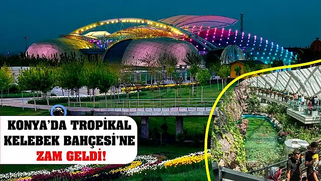 Konya'da Tropikal Kelebek Bahçesi'ne Zam Geldi!