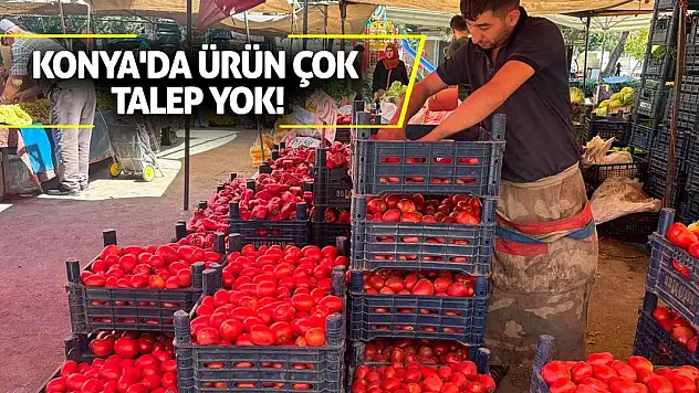 Konya'da ürün çok talep yok!