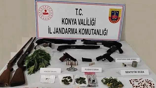 Konya'da uyuşturucu imal ve ticareti operasyonu: 2 gözaltı!