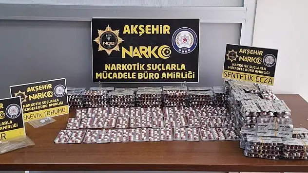 Konya'da uyuşturucu operasyonu: 3 gözaltı