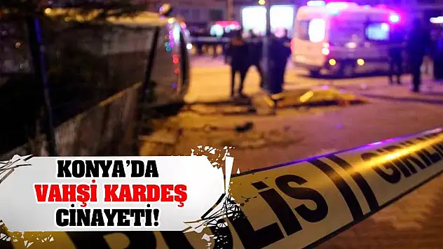 Konya'da Vahşi Kardeş Cinayeti!