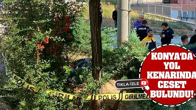 Konya'da yol kenarında ceset bulundu!