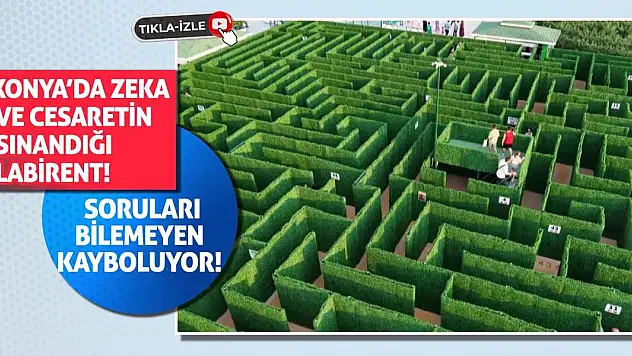Konya'da Zeka ve Cesaretin Sınandığı Labirent! Soruları Bilemeyen Kayboluyor!
