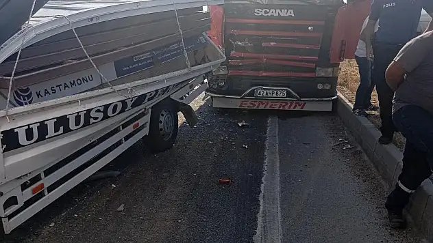 Konya'da zincirleme kaza: 1 yaralı