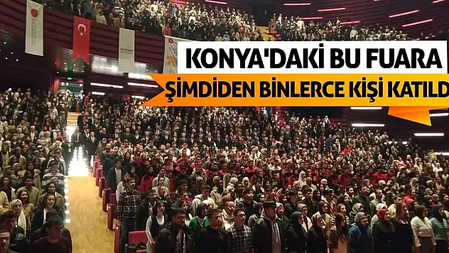 Konya'daki bu fuara şimdiden binlerce kişi katıldı!