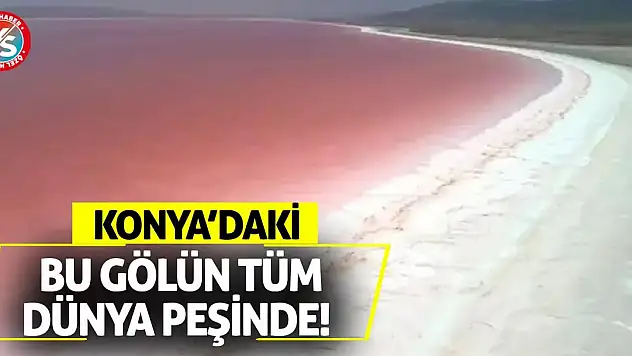 Konya'daki bu gölün tüm dünya peşinde!