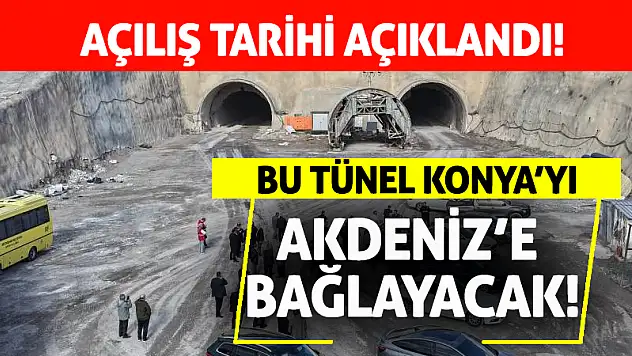 Konya'daki bu tünel sadece rahat ulaşımın değil ekonominin de yolunu açacak!