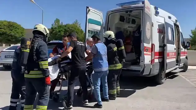 Konya'daki devlet hastanesinde yangın tatbikatı