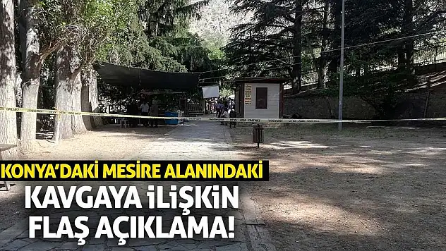 Konya'daki Mesire Alanındaki Kavgaya İlişkin Flaş Açıklama!