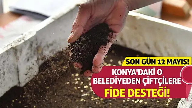 Konya'daki O Belediyeden Çiftçilere Fide Desteği! Son Gün 12 Mayıs!
