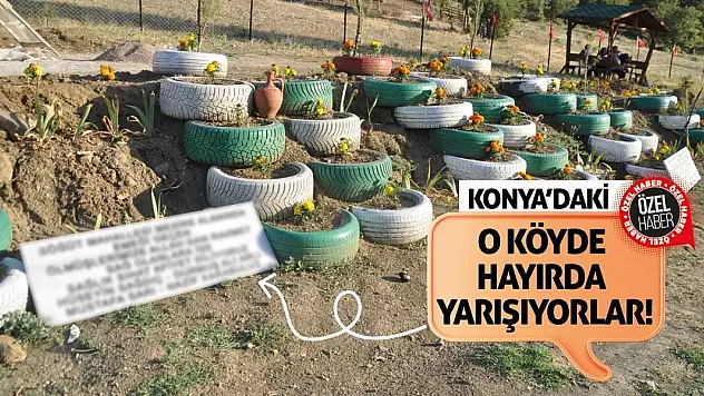 Konya'daki O Köyde Hayırda Yarışıyorlar!