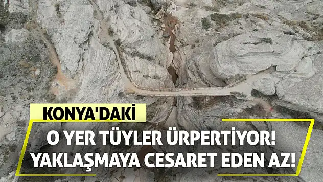 Konya'daki O Yer Tüyler Ürpertiyor! Yaklaşmaya Cesaret Eden Az!
