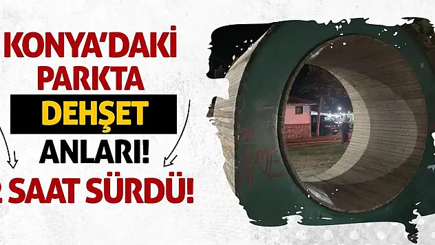 Konya'daki Parkta Dehşet Anları! 2 Saat Sürdü!