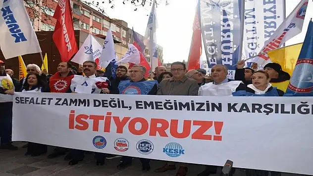 Konya'daki sendikalardan maaş zammına ortak tepki