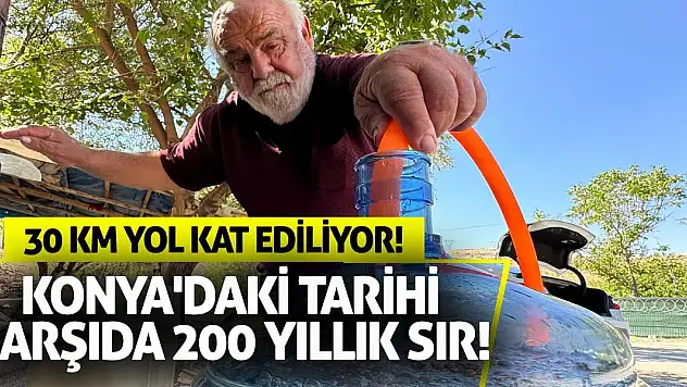 Konya'daki Tarihi Çarşıda 200 Yıllık Sır! 30 Km Yol Kat Ediliyor!