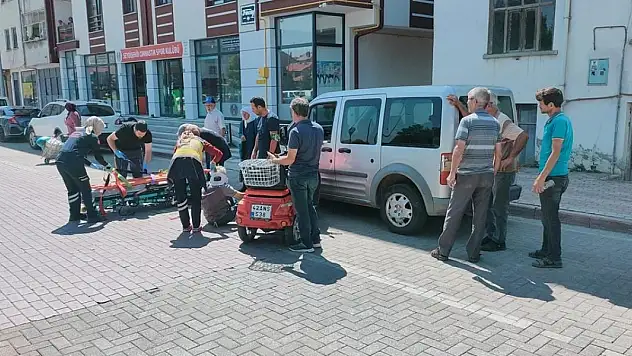 Konya'daki trafik kazasında elektrikli bisiklet sürücüsü yaralandı