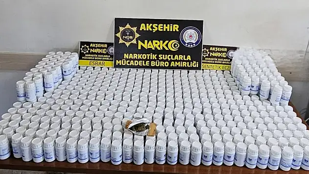 Konya'daki uyuşturucu operasyonunda 3 kişi yakalandı