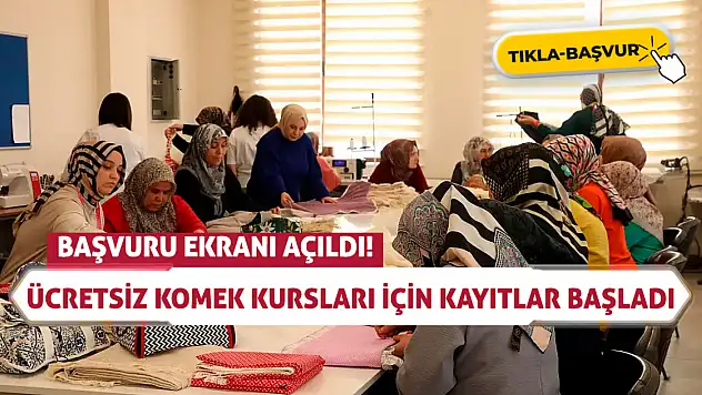Konyalıların beklediği gün geldi: Başvuru ekranı açıldı! Ücretsiz KOMEK kursları için kayıtlar başladı
