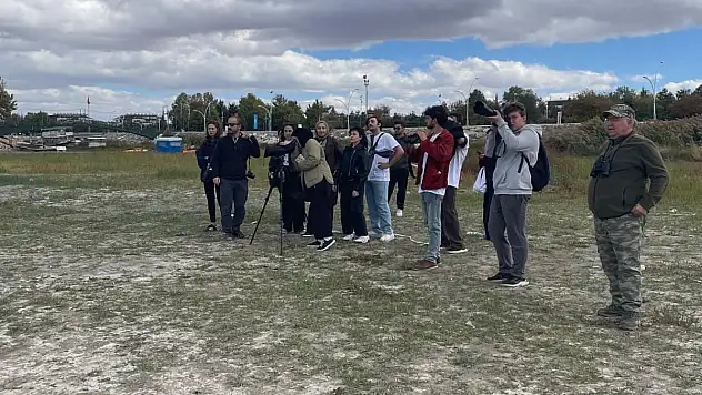 Konya'nın denizinde kuş gözlemi yaptılar!