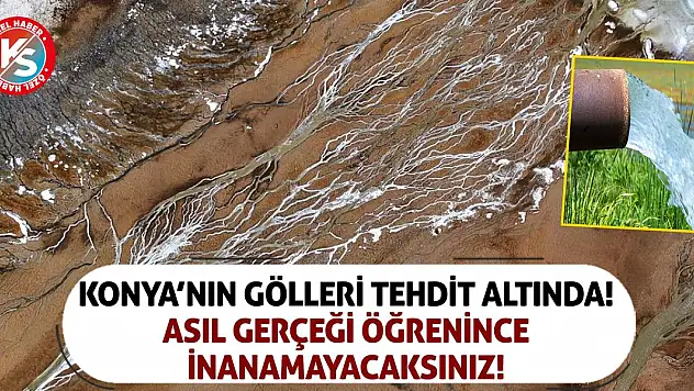 Konya'nın gölleri tehdit altında! Asıl gerçeği öğrenince inanamayacaksınız!