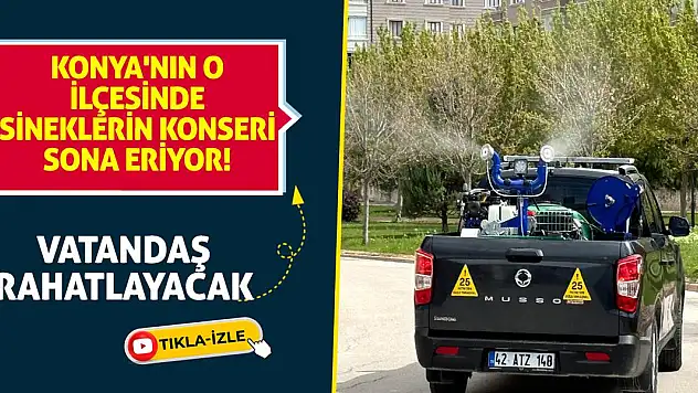 Konya'nın o ilçesinde sineklerin konseri sona eriyor! Vatandaş rahatlayacak
