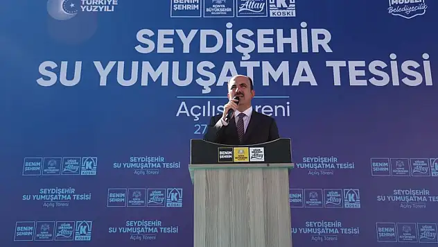 Konya'nın O İlçesinde Su Yumuşatma Tesisi Açıldı!