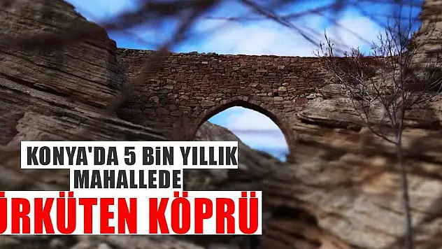 Konya'nın o mahallesindeki köprü görenleri ürkütüyor